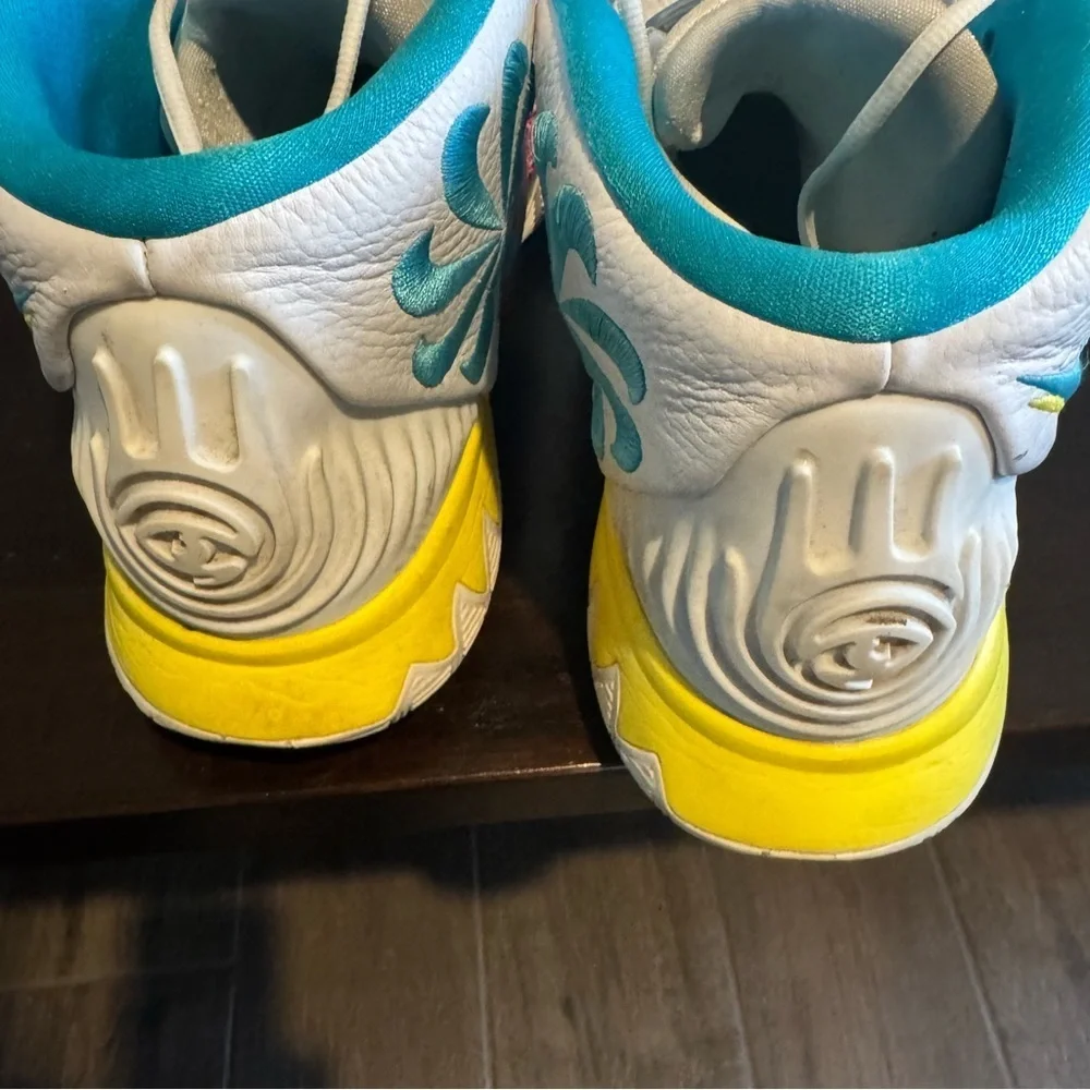 Unique size- Nike Kyrie 6 Neon Graffiti High-Top Shoes